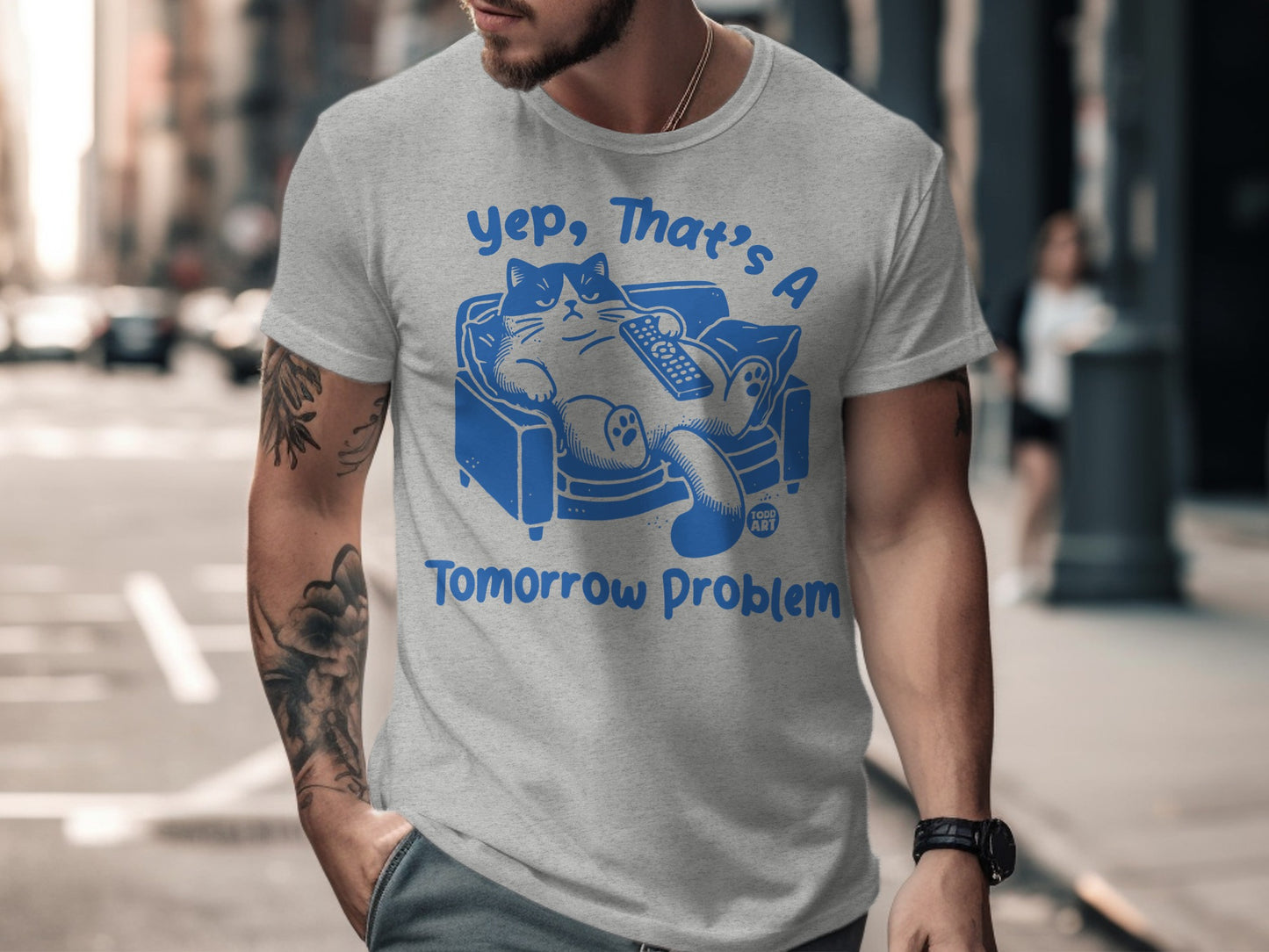 Yep That's A Tomorrow Problem Cat T-Shirt