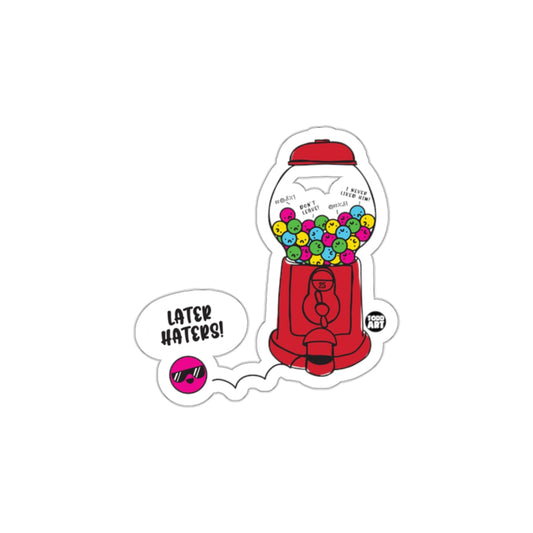 Fun Colorful Gumball Machine & Cool Quote Sticker