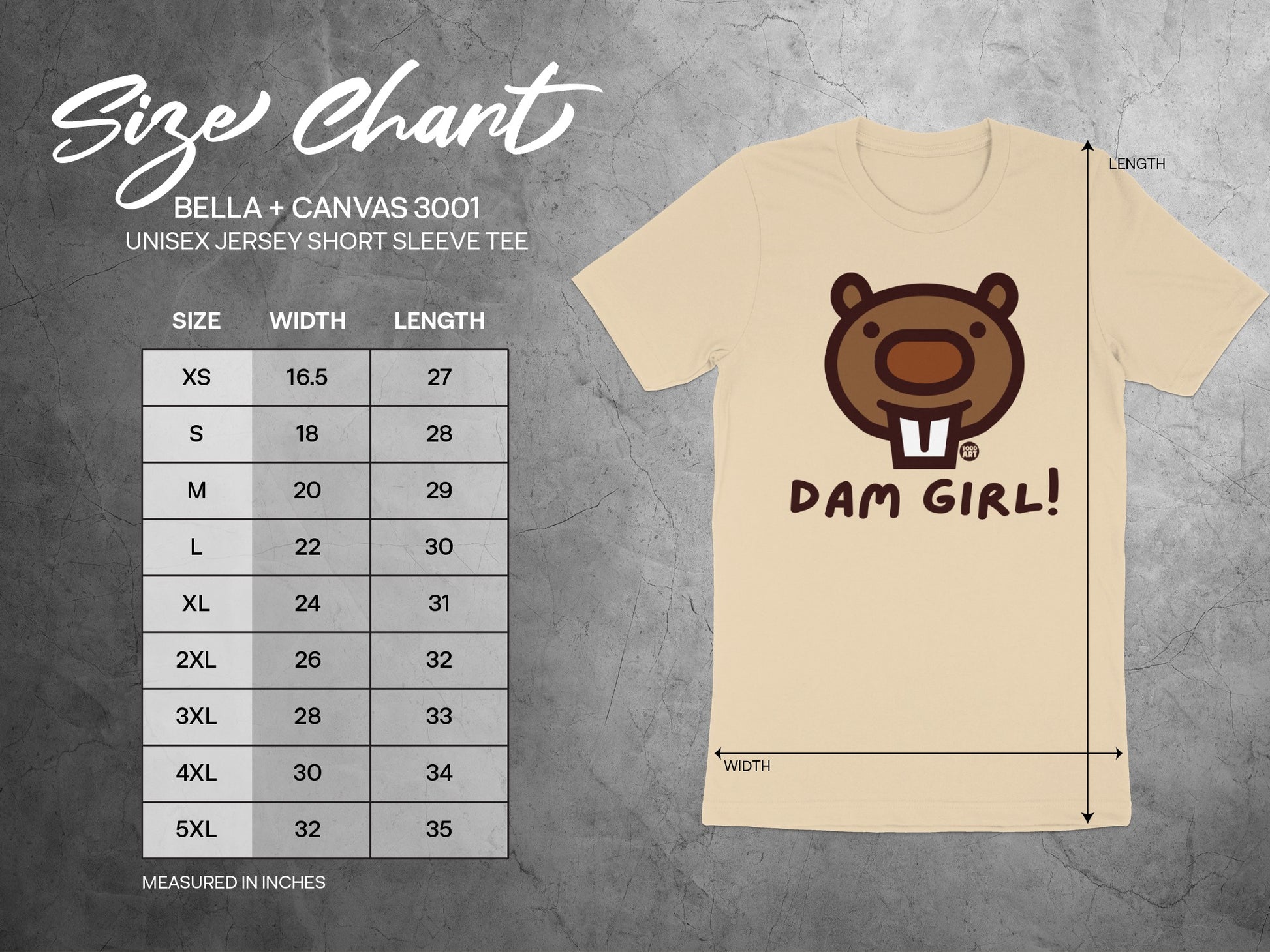 DAM GIRL Unisex Jersey Short Sleeve Tee product type