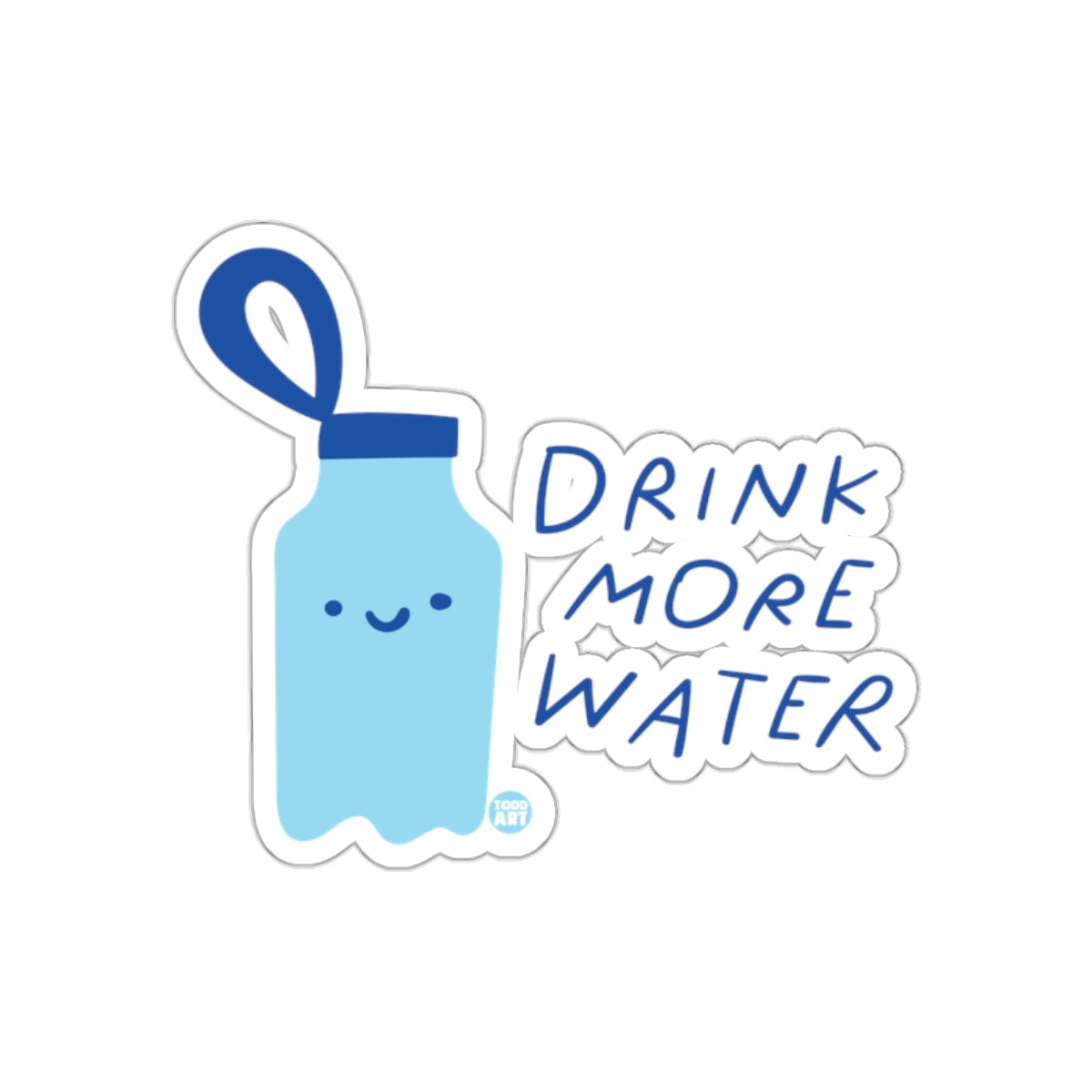 Drink More Water Cute Illustration Sticker