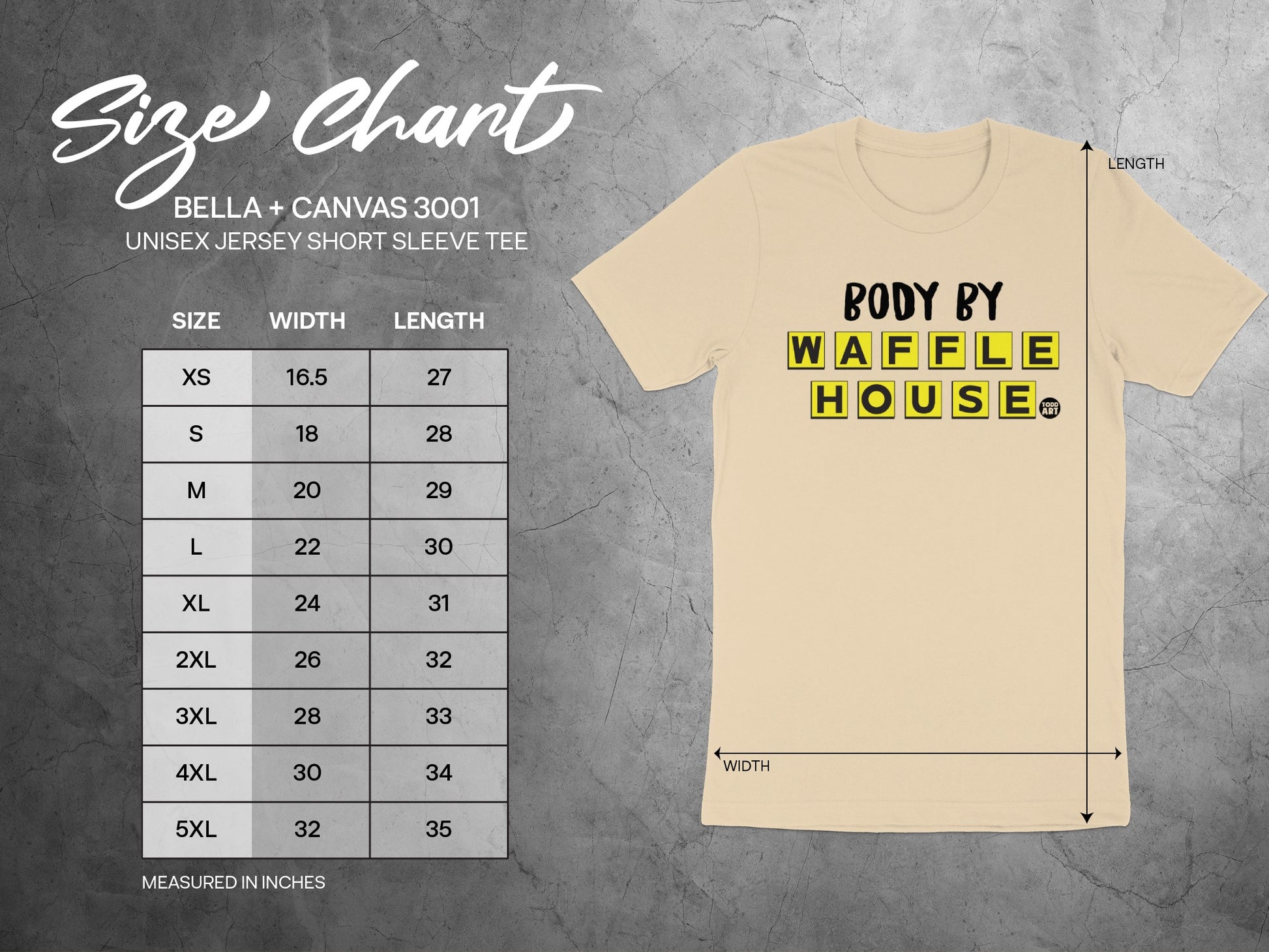Body By Waffle House Unisex Jersey Short Sleeve Tee