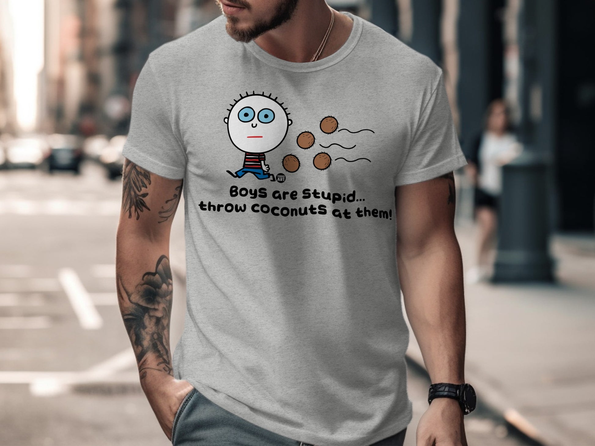 Boys Are Stupid Throw Coconuts At Them T-shirt