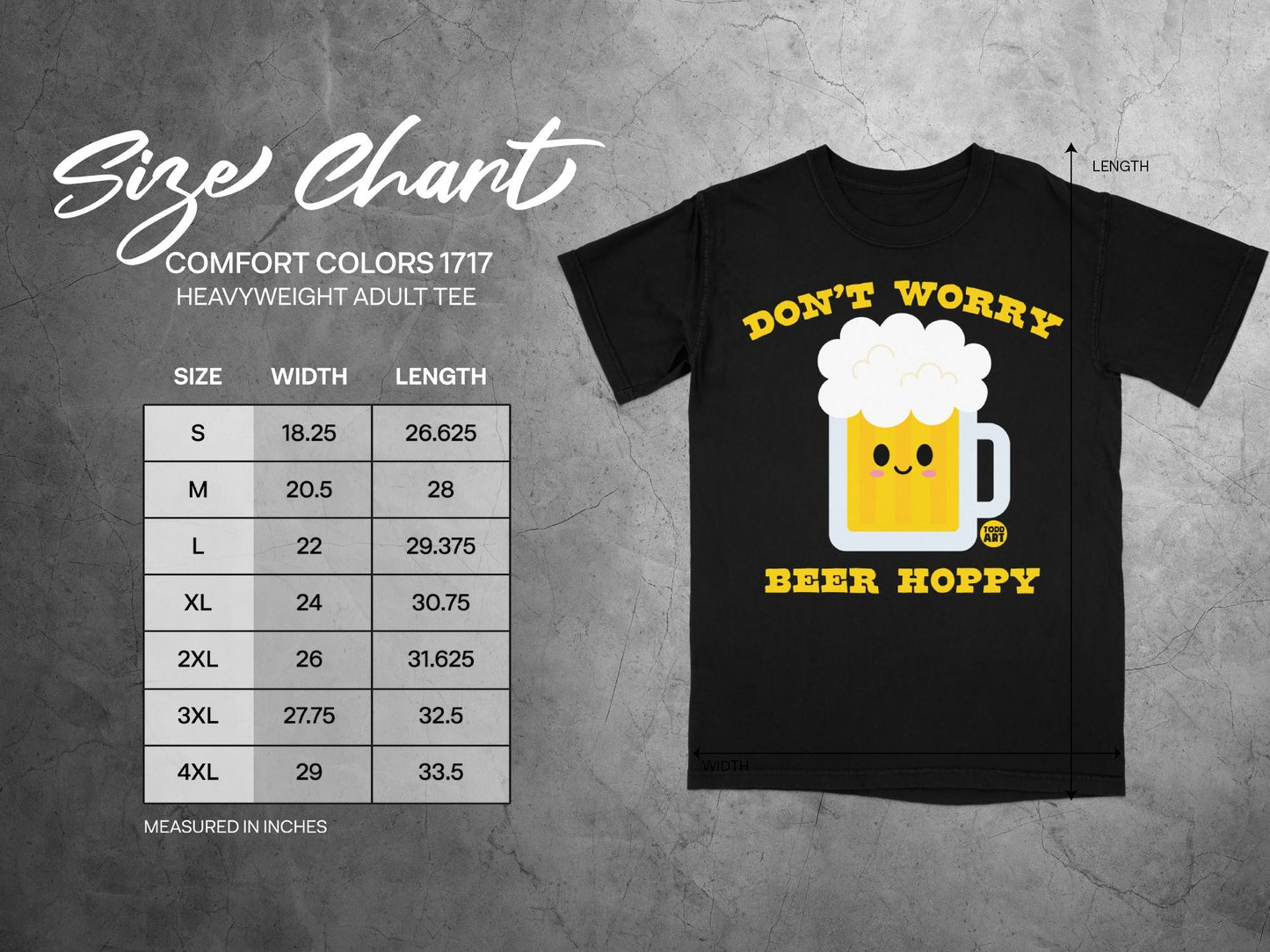 Don't Worry Beer Hoppy Comfort Colors 1717 Tee