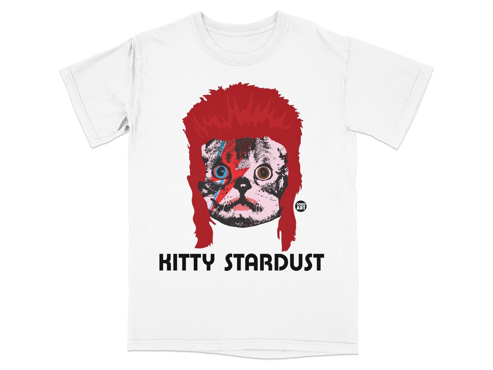 Kitty Stardust Graphic Cat Design T-Shirt
