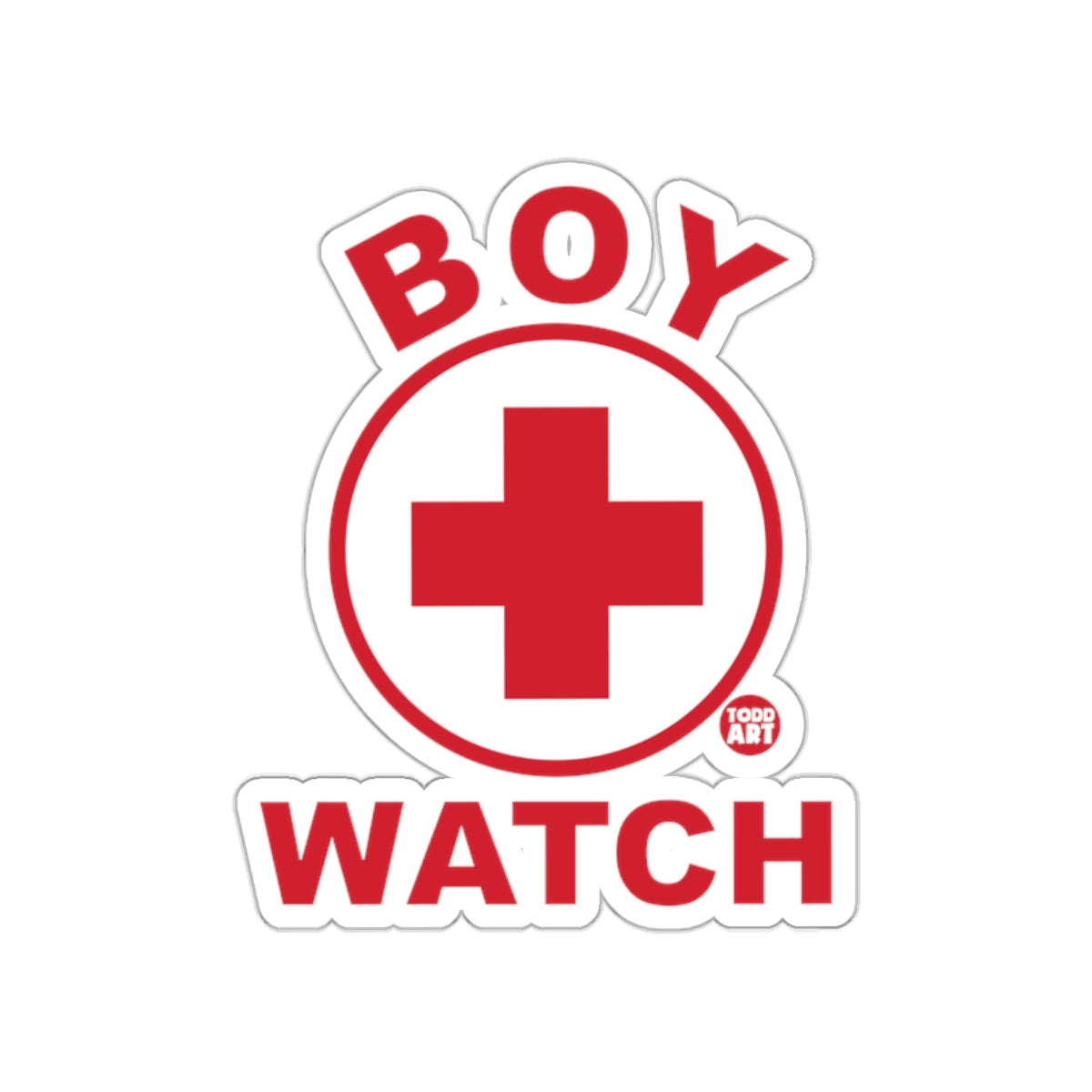 BOY WATCH Graphic Sticker for Custom Decoration
