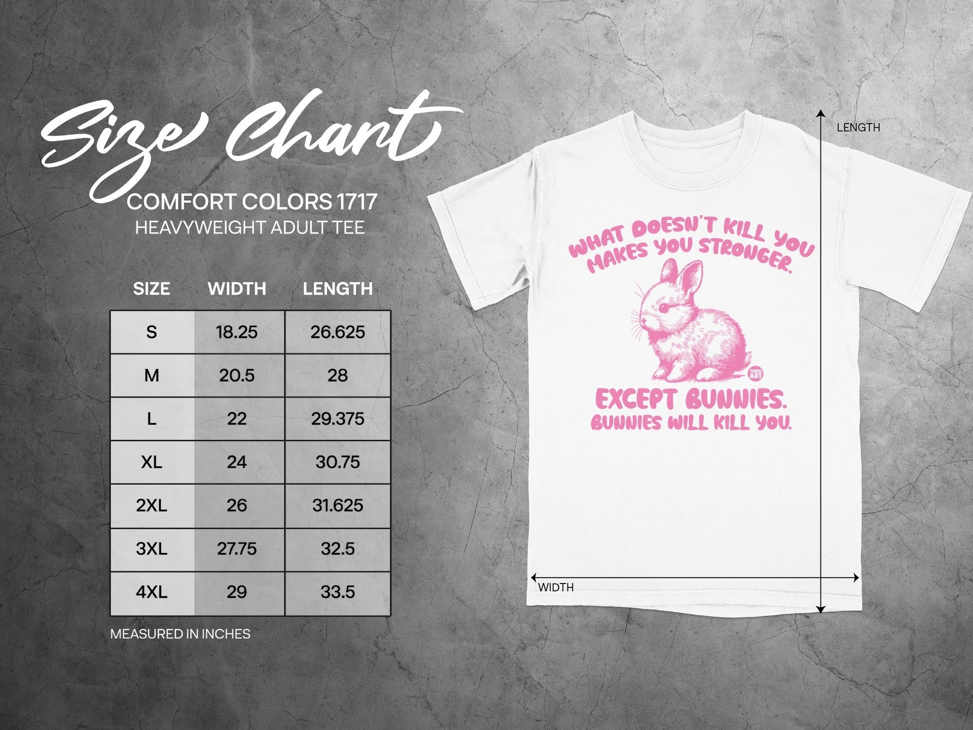 What Doesn't Kill You Makes You Stronger Bunny Tee