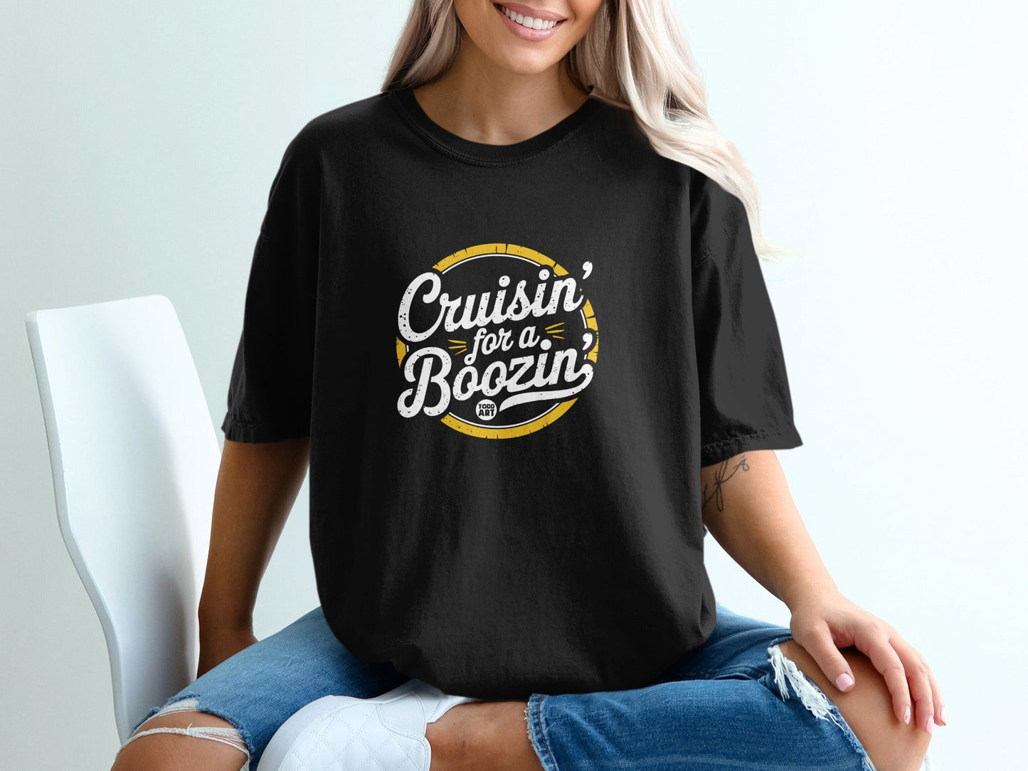 Cruisin' For A Boozin' Graphic Tee Shirt