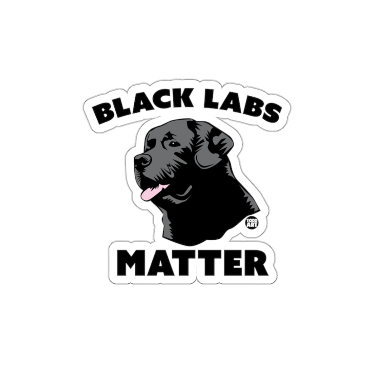 Black Labs Matter Dog Sticker Fun Pet Lover Decal