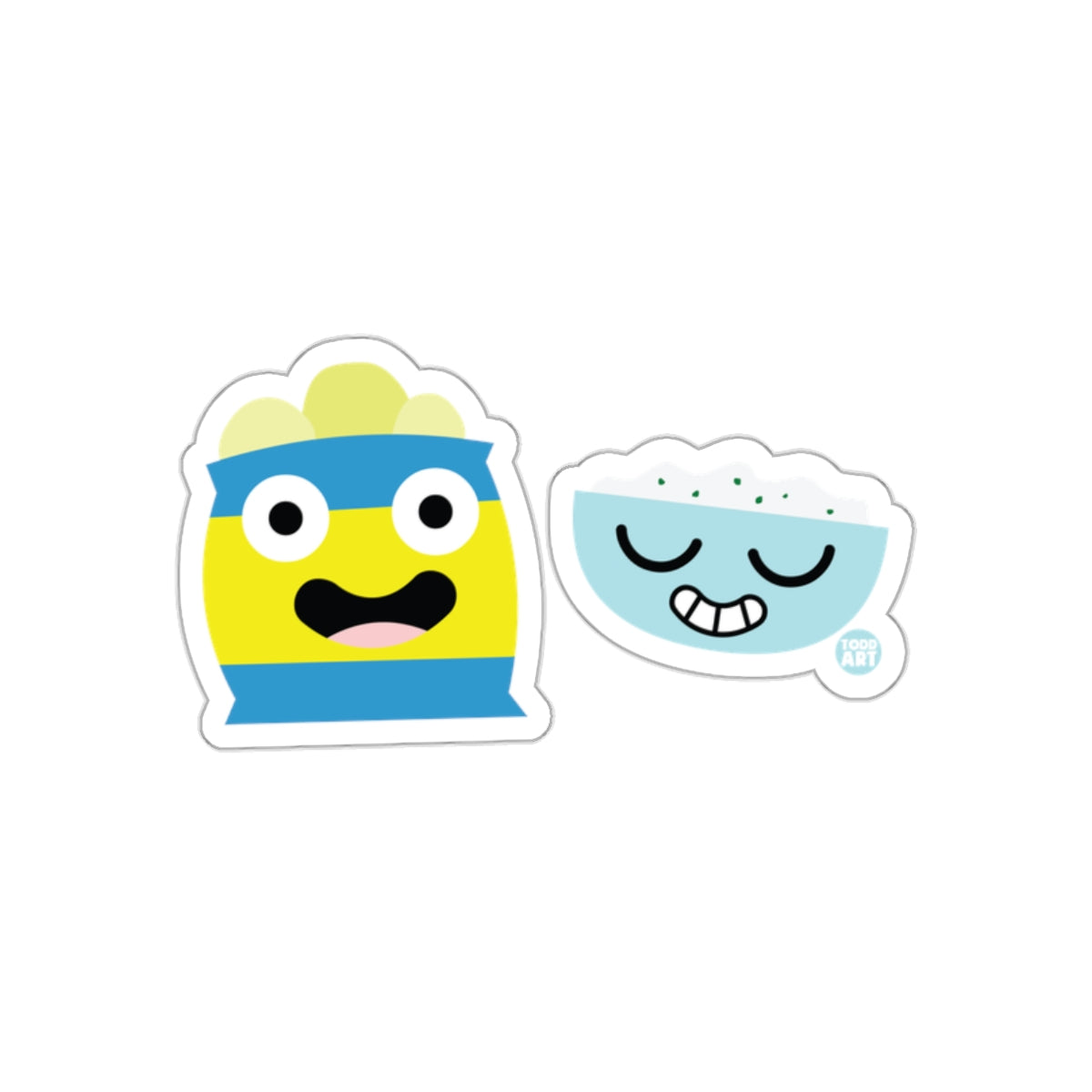 Happy Cartoon Faces Sticker Set for Fun and Creativity