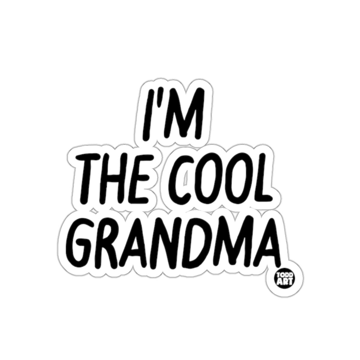 I'm the Cool Grandma Sticker Fun Gift for Grandma