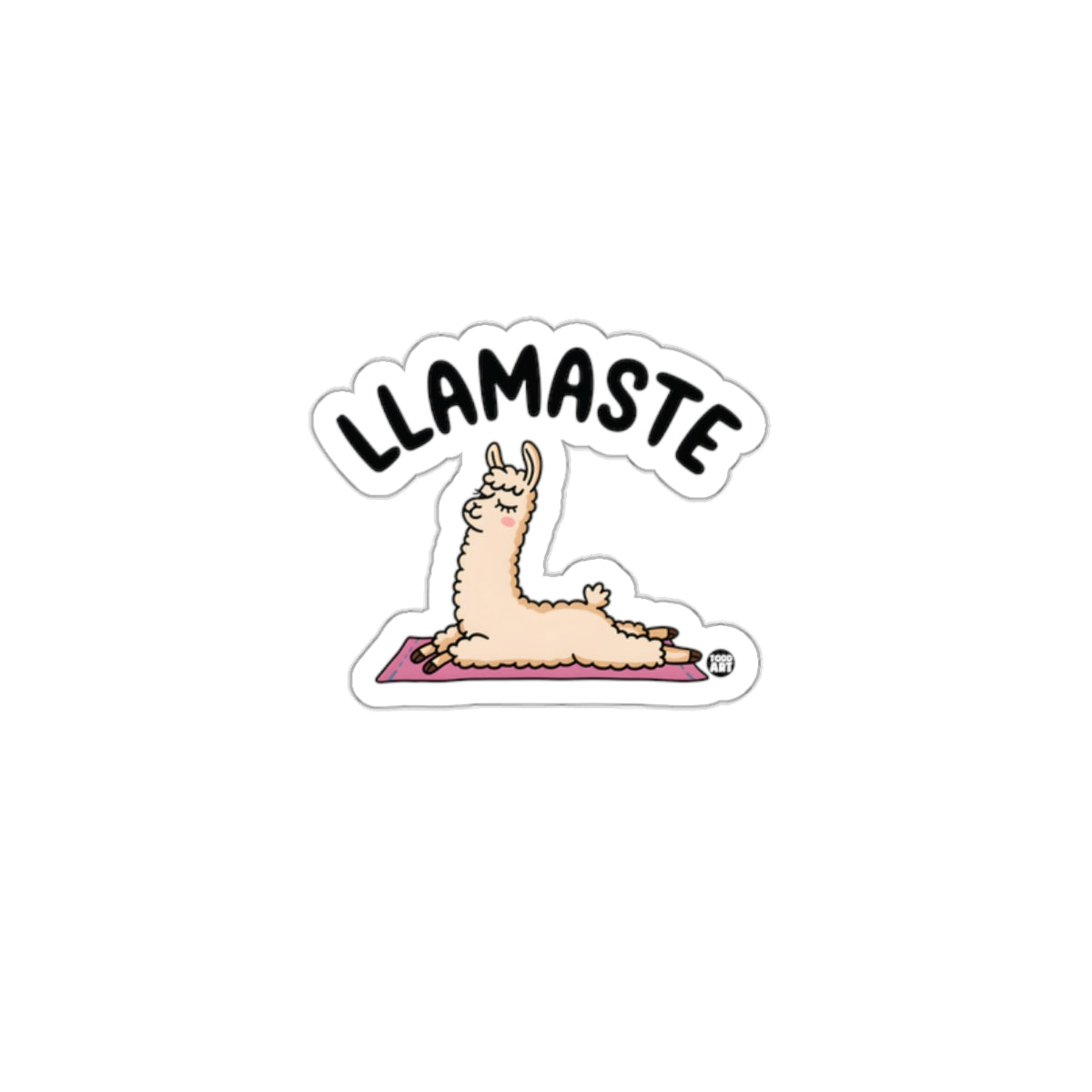 LLamaste Sticker Yoga Llama Fun Yoga Lover Sticker