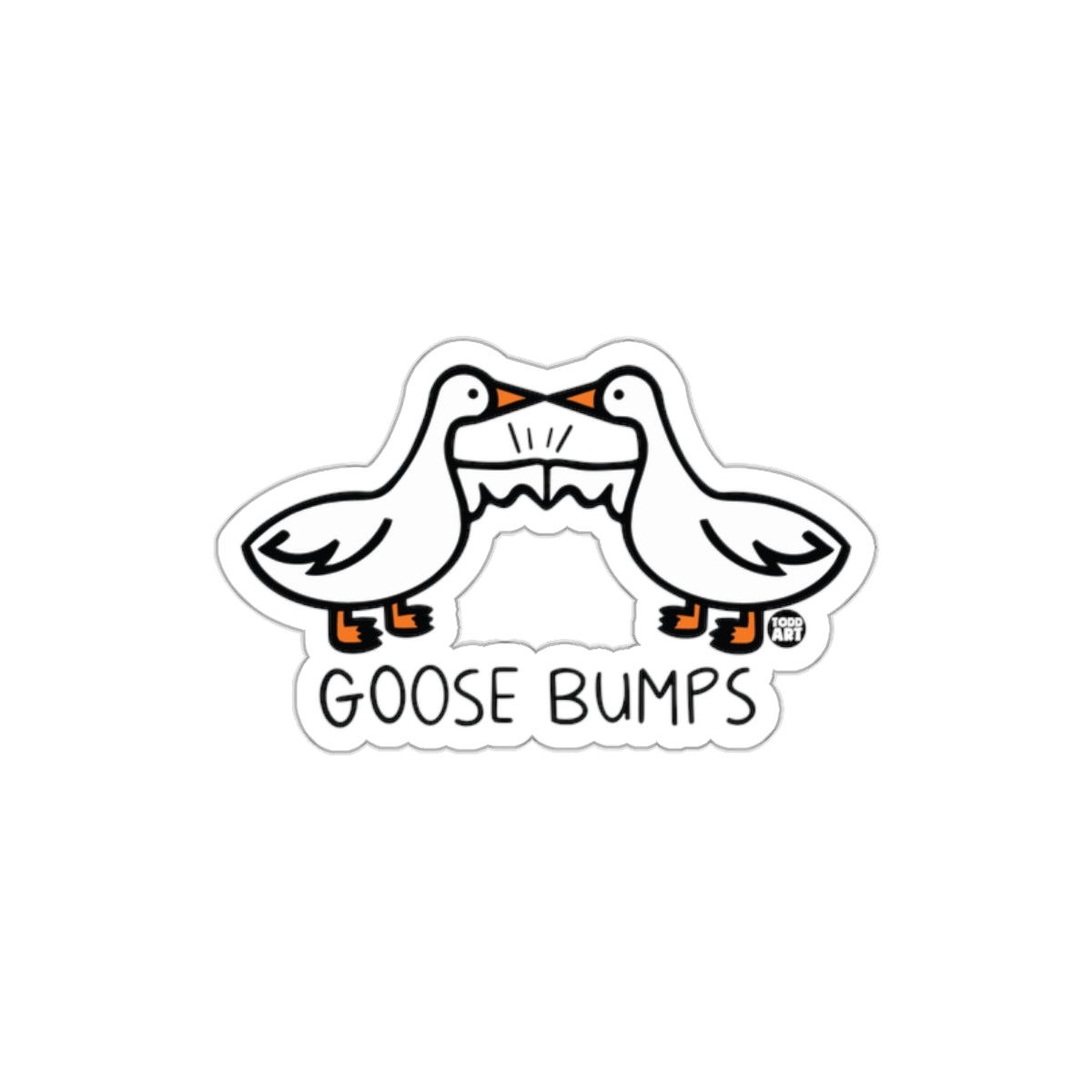 Funny Goose Bumps Sticker for Laughter and Fun