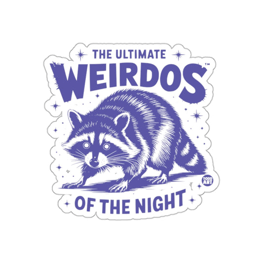 The Ultimate Weirdos of the Night Raccoon Art Stickers