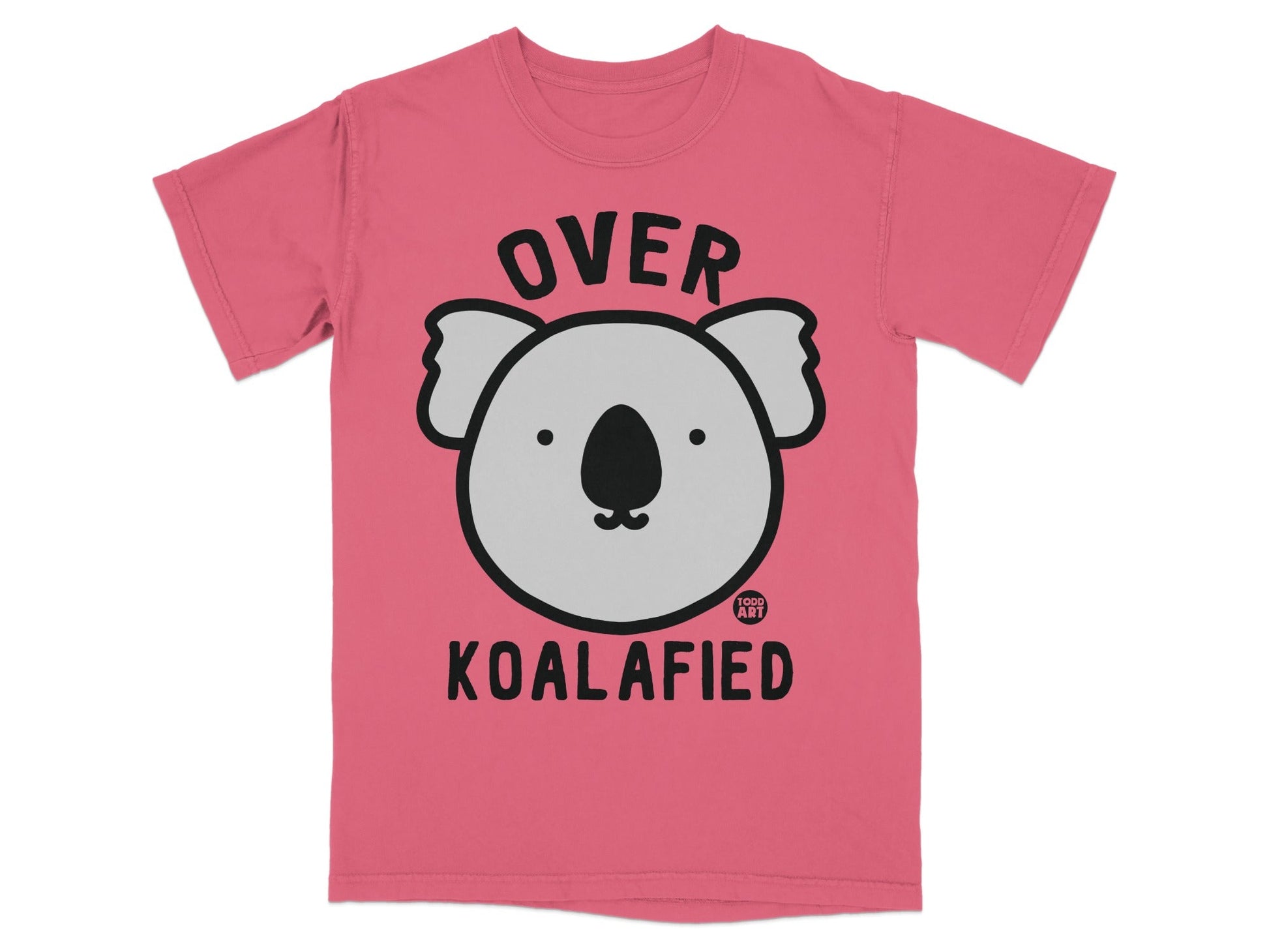 Over Koalafied Adorable Koala Printed T-Shirt