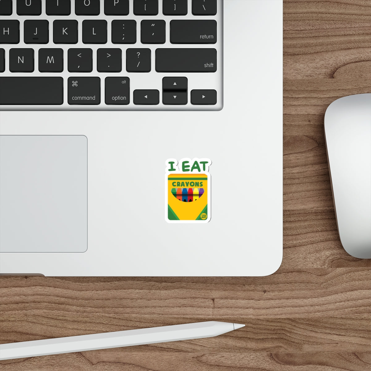 I Eat Crayons Funny Graphic Designer Sticker Decal