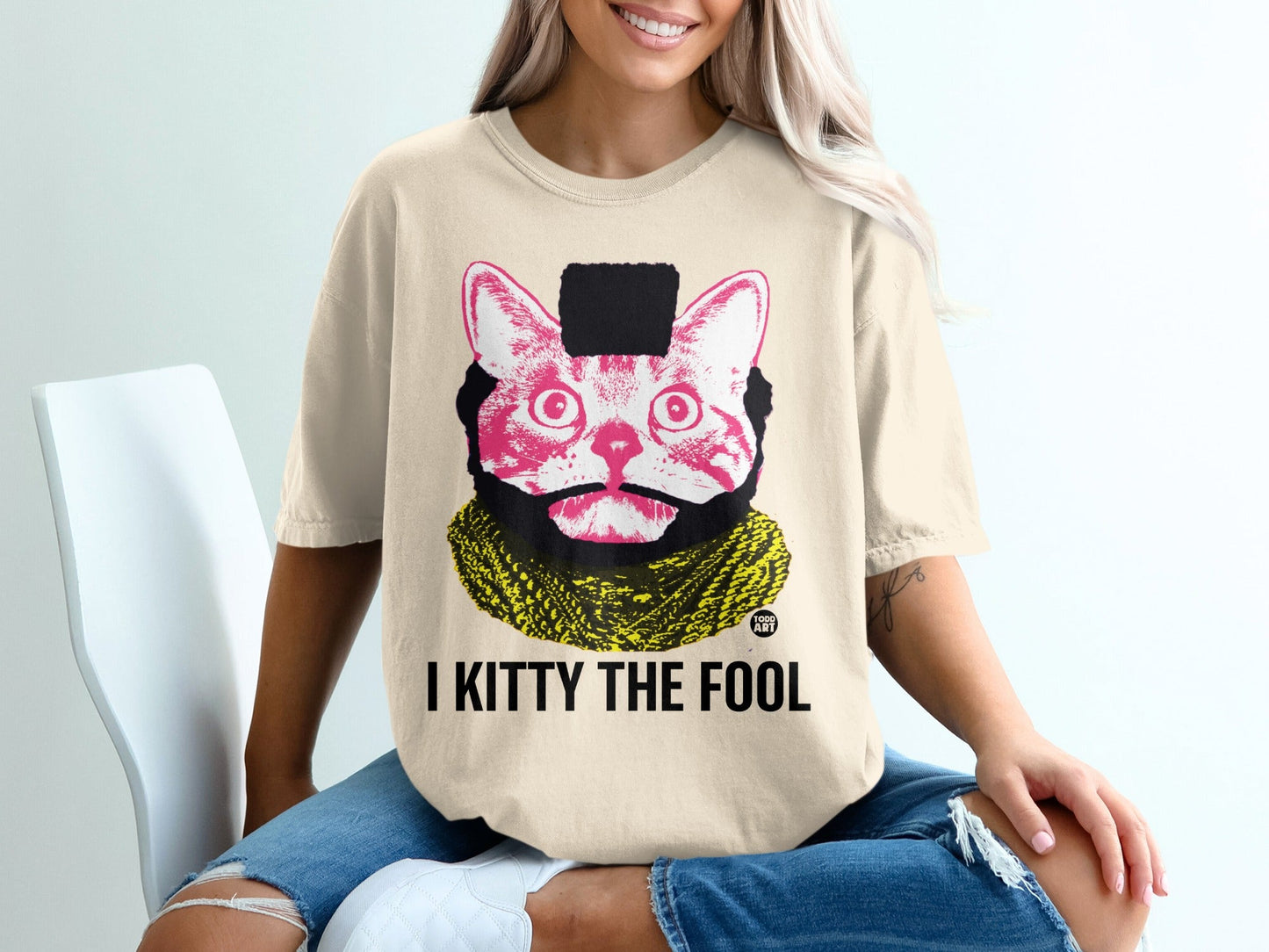 I Kitty The Fool Graphic Casual T-shirt for Women