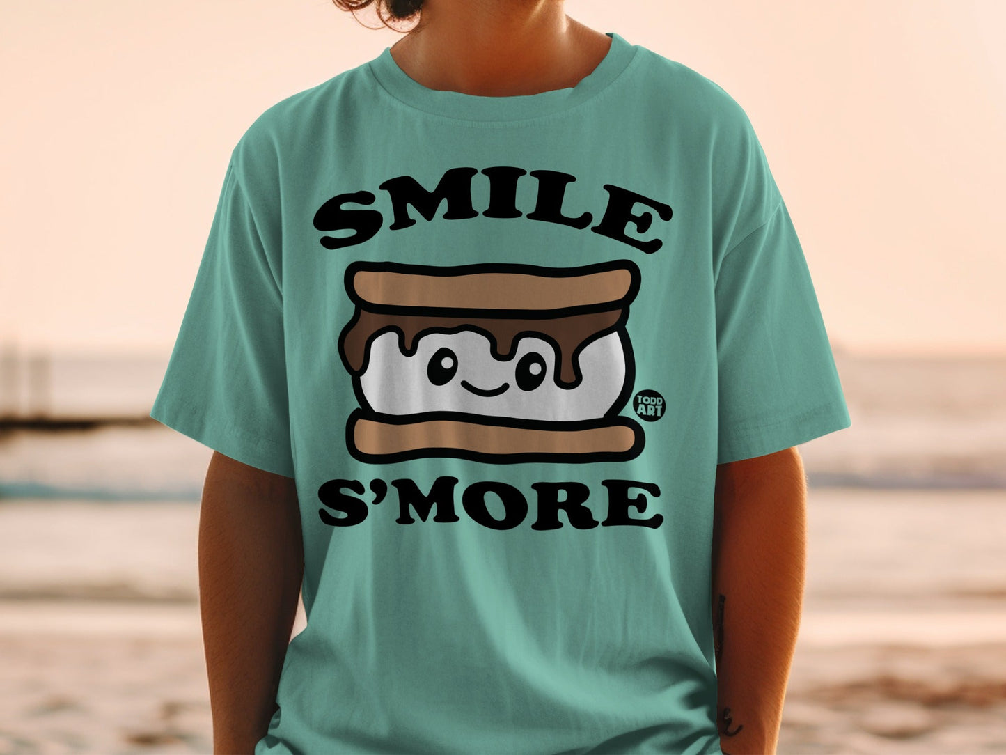 Smile S'more Todd Art Graphic T-Shirt