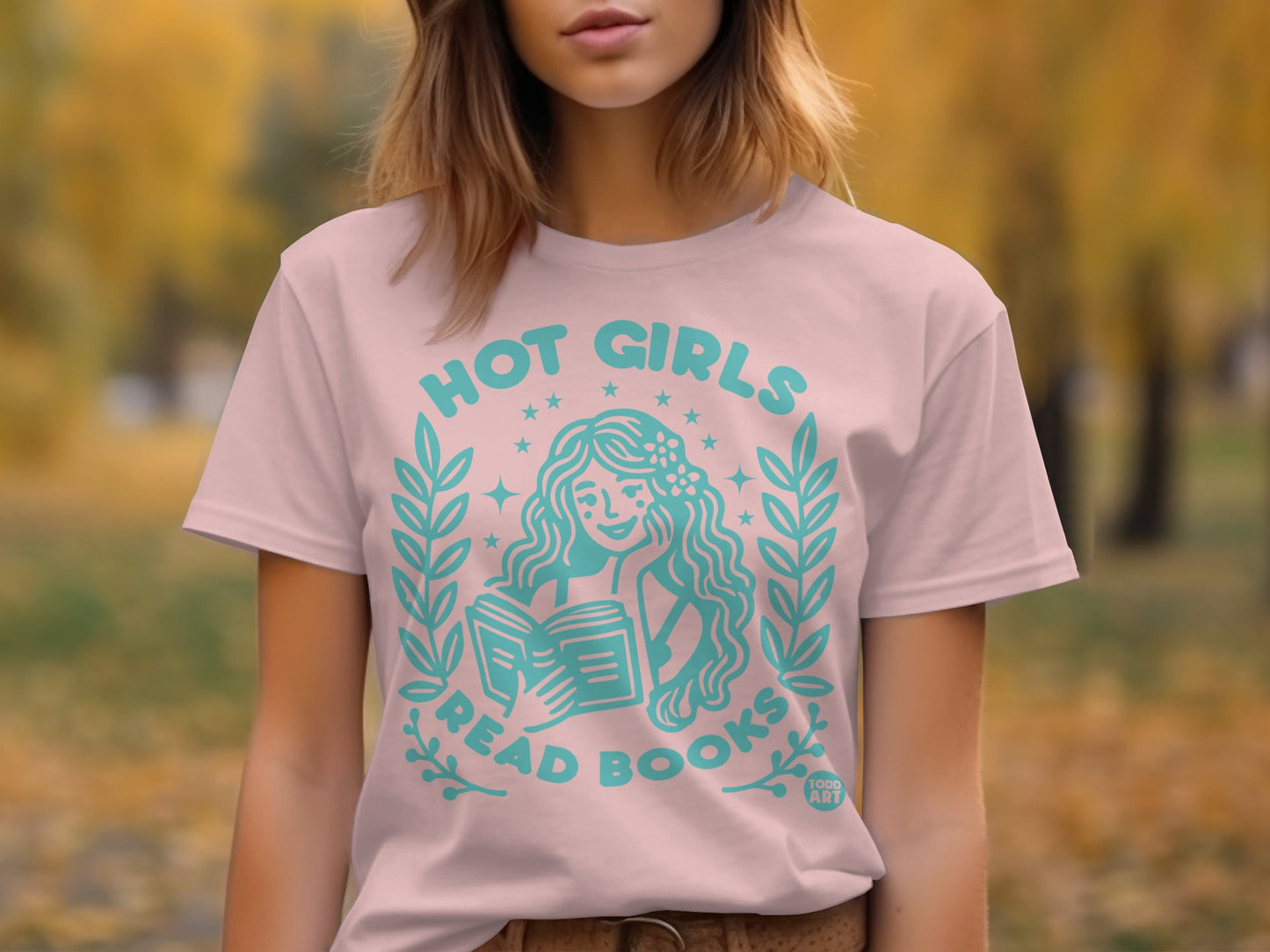 Hot Girls Read Books Graphic Tee Shirt product