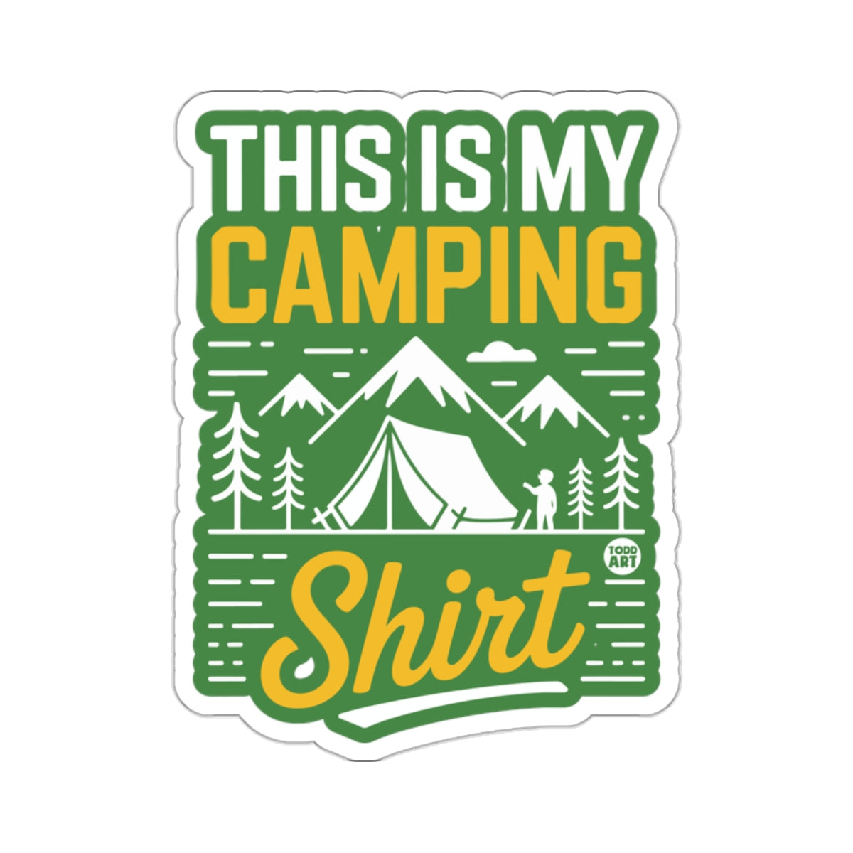THIS IS MY CAMPING Shirt Outdoors Mountain Forest Nature product type