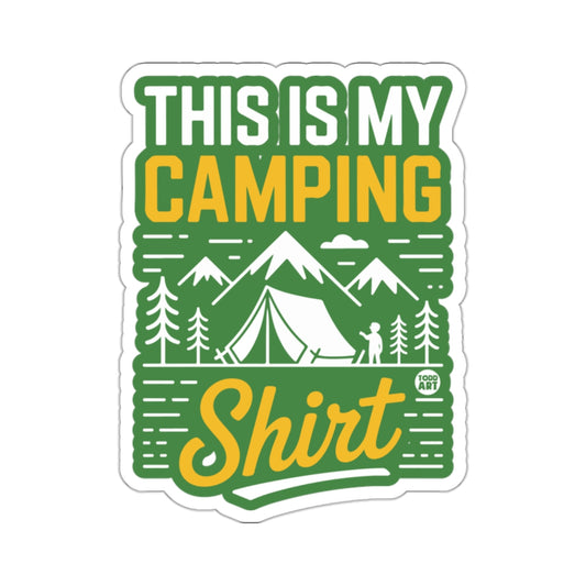 THIS IS MY CAMPING Shirt Outdoors Mountain Forest Nature product type