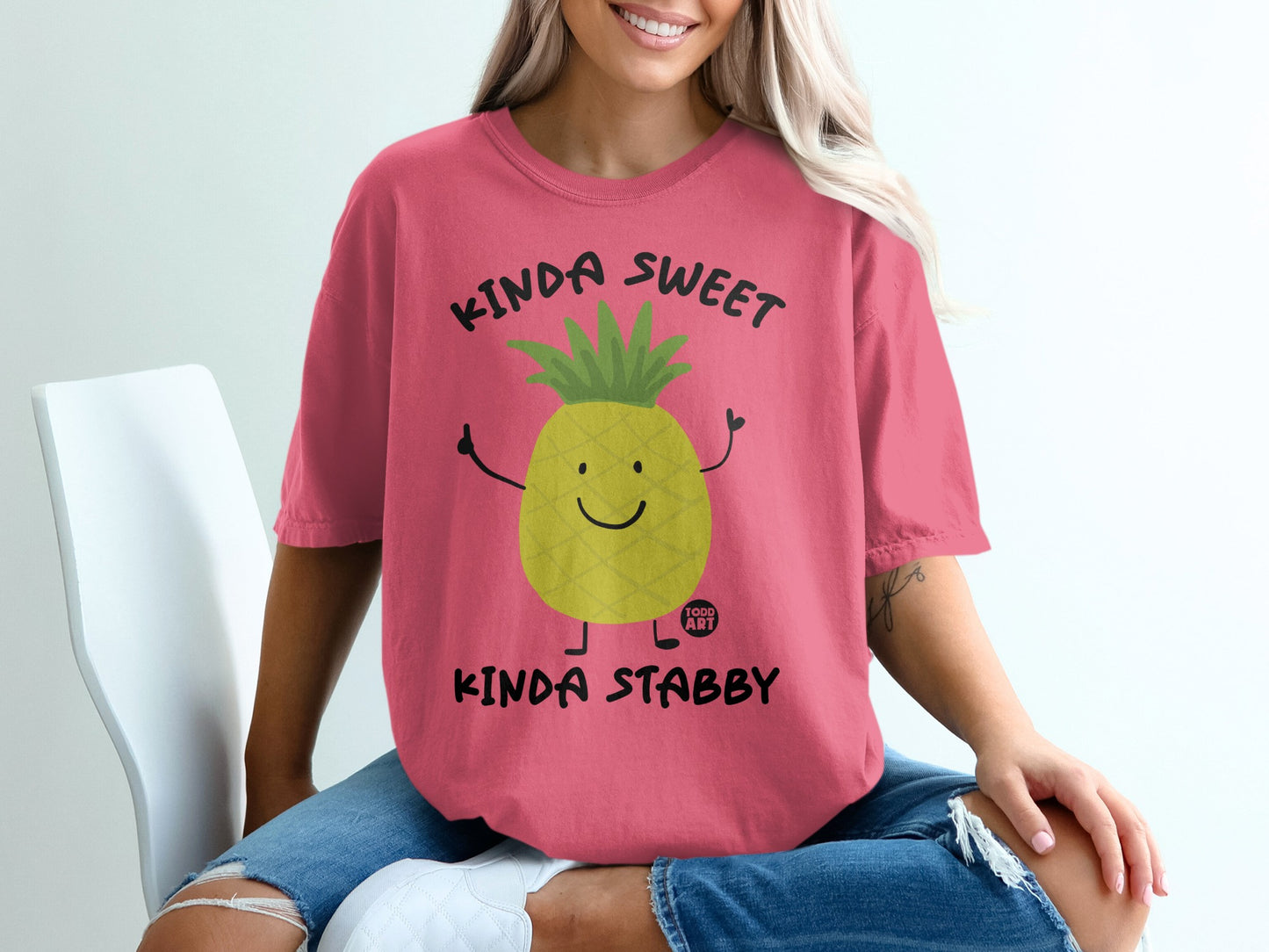 KINDA SWEET KINDA STABBY Pineapple Graphic product type