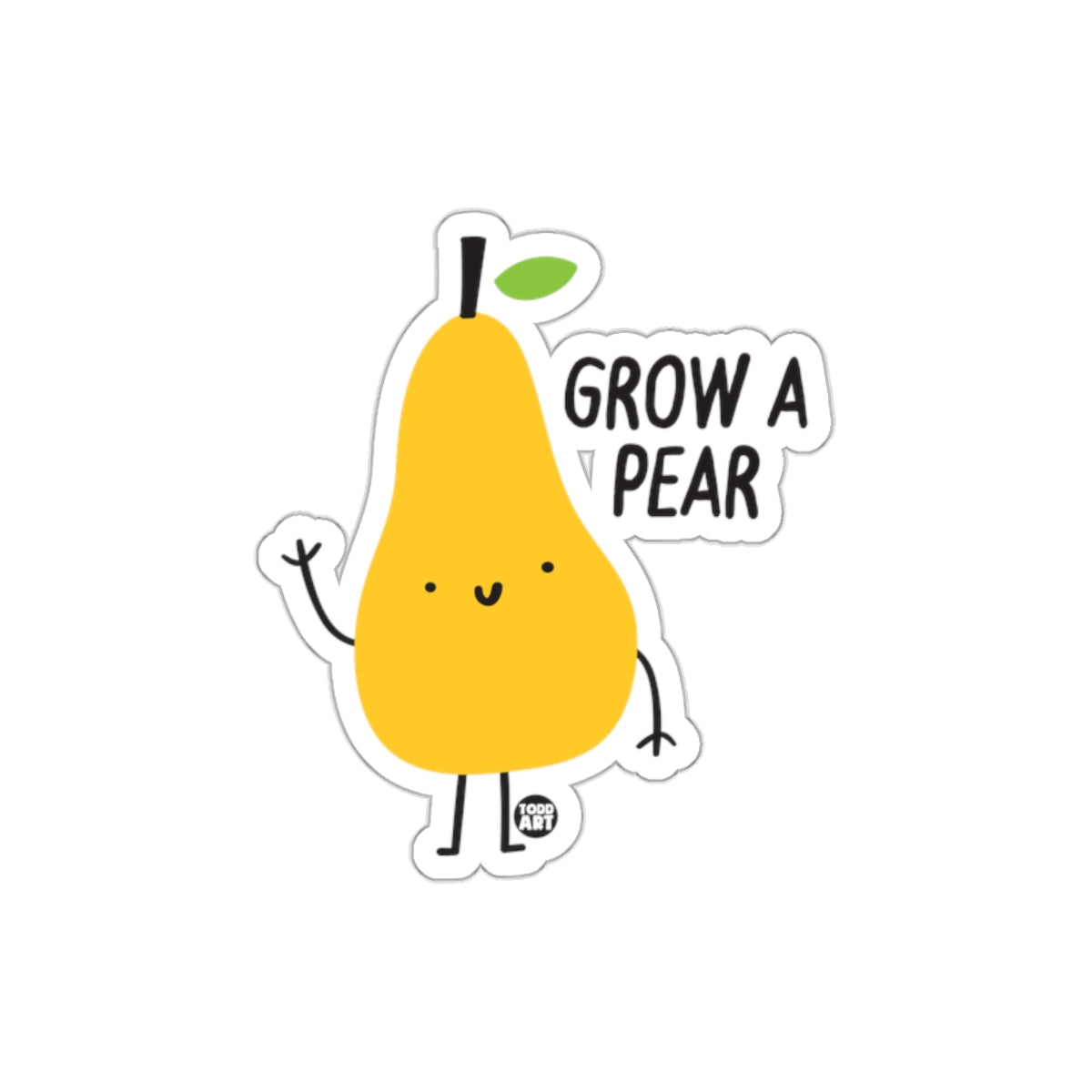 Cute Grow a Pear Motivational Sticker Product