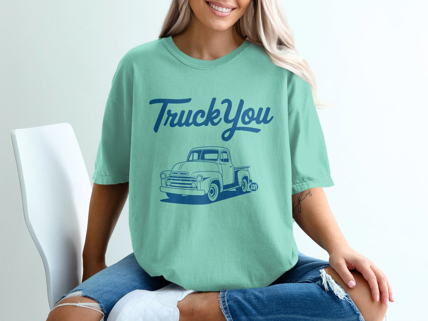 Vintage TruckYou Graphic Tee Casual Shirt