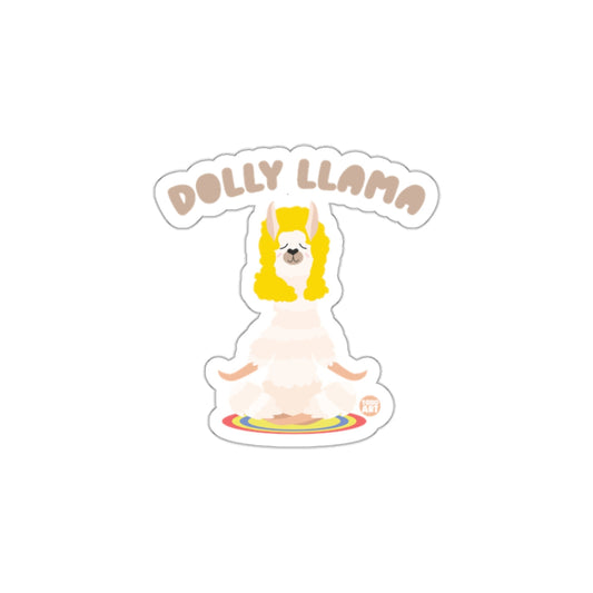 Dolly Llama Sticker Humorous Cute Design