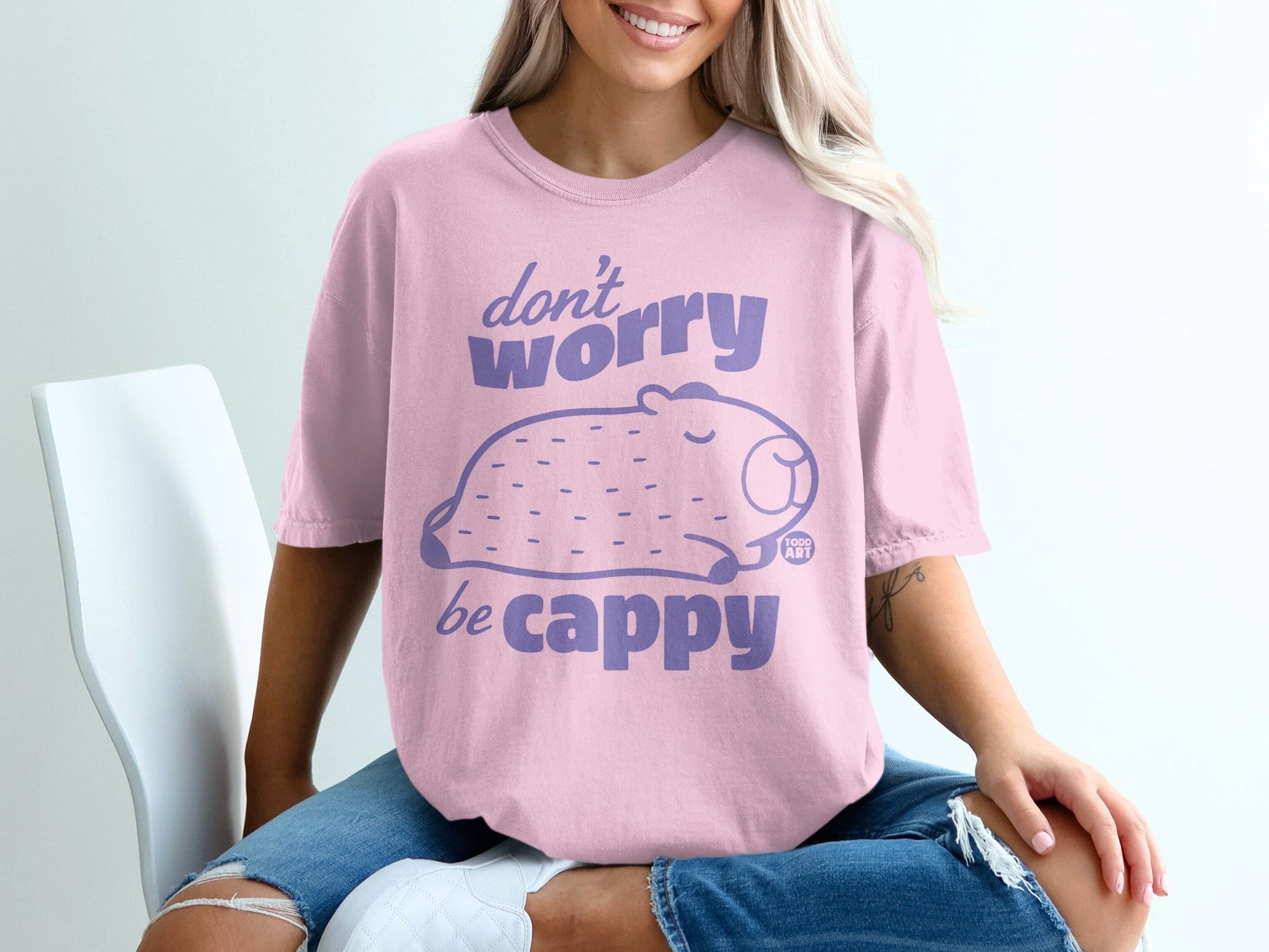 Don't Worry Be Cappy Graphic T-shirt