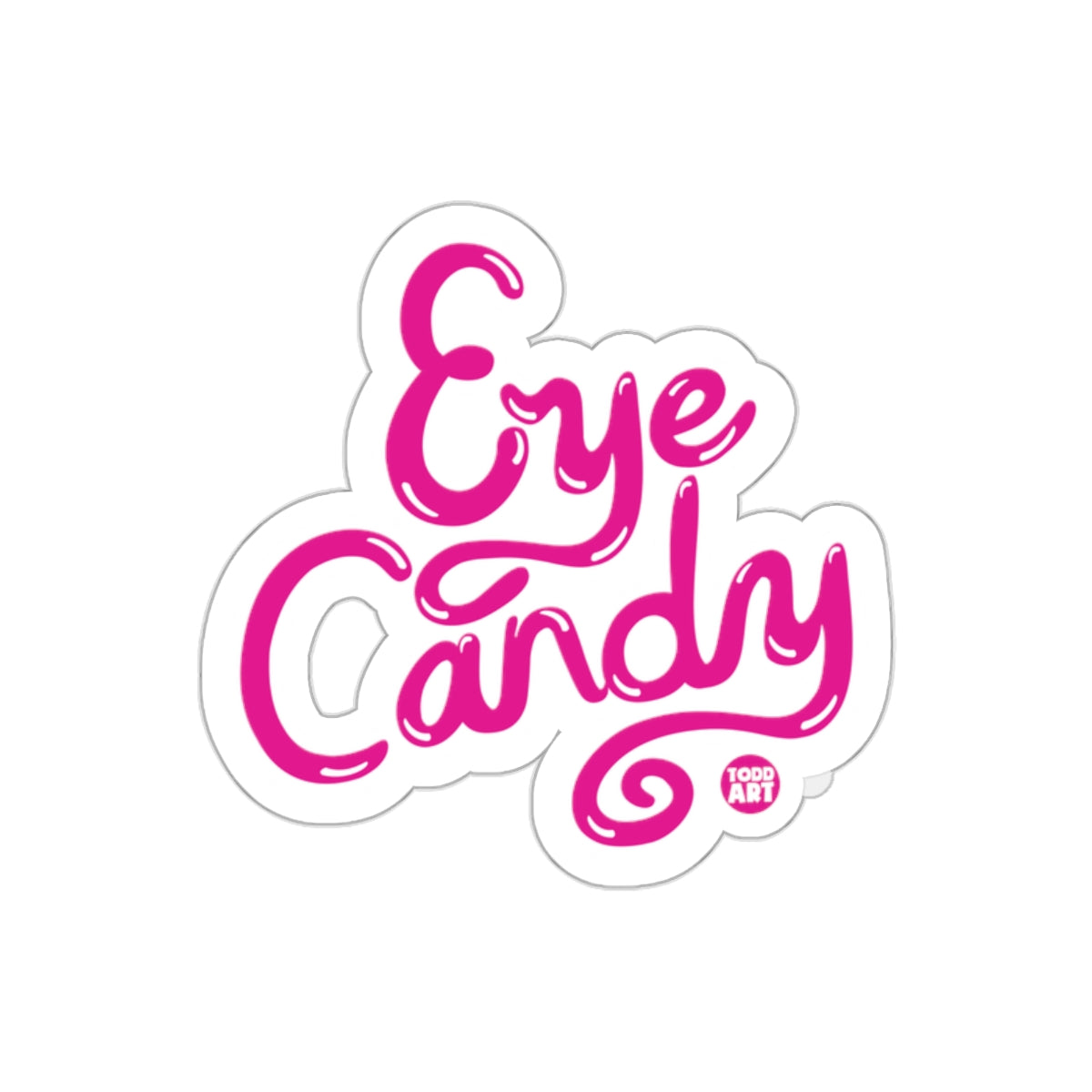 Eye Candy Vibrant Graphic Sticker for Any Surface