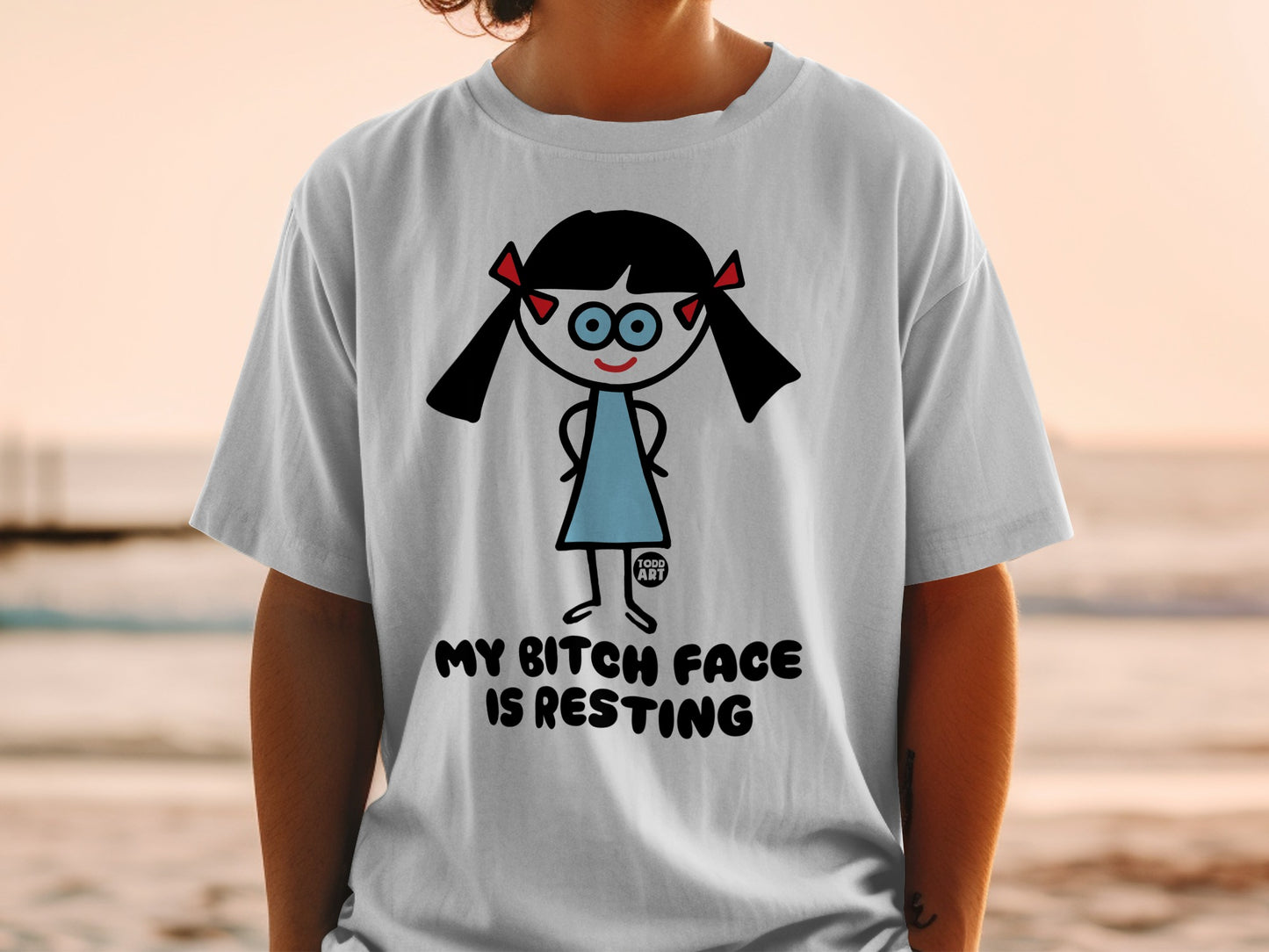 My Bitch Face Is Resting Funny Graphic T-Shirt
