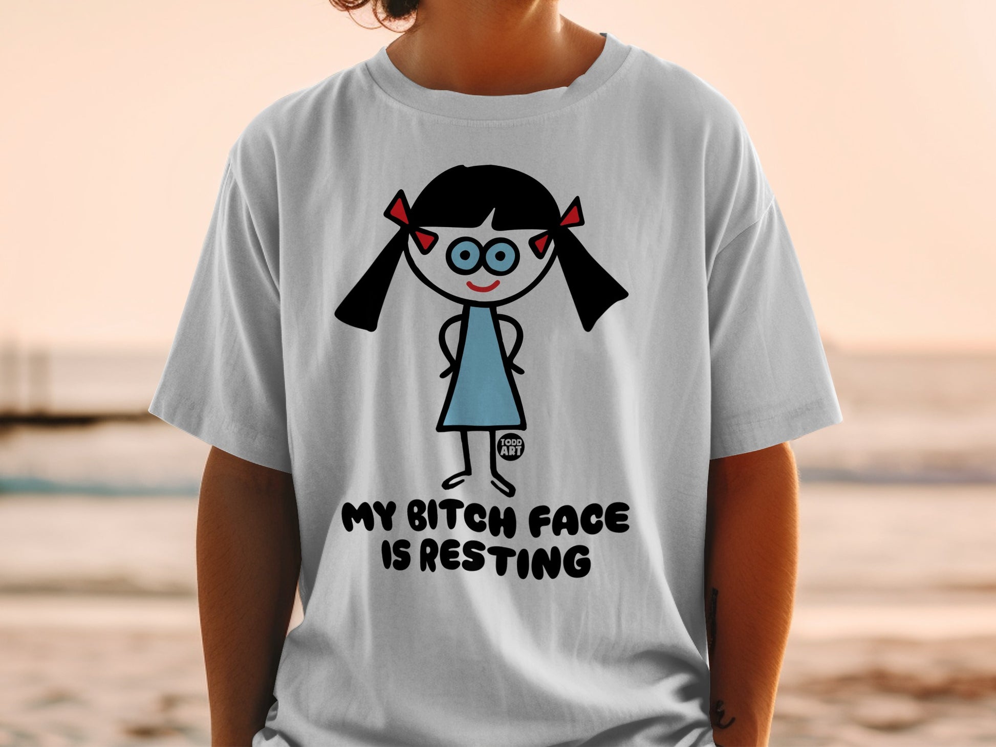 My Bitch Face Is Resting Funny Graphic T-Shirt