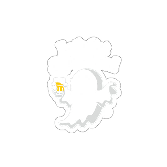 Cheers to Spooky Season Adorable Ghost Sticker