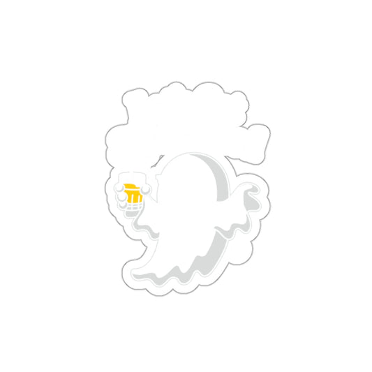 Cheers to Spooky Season Adorable Ghost Sticker