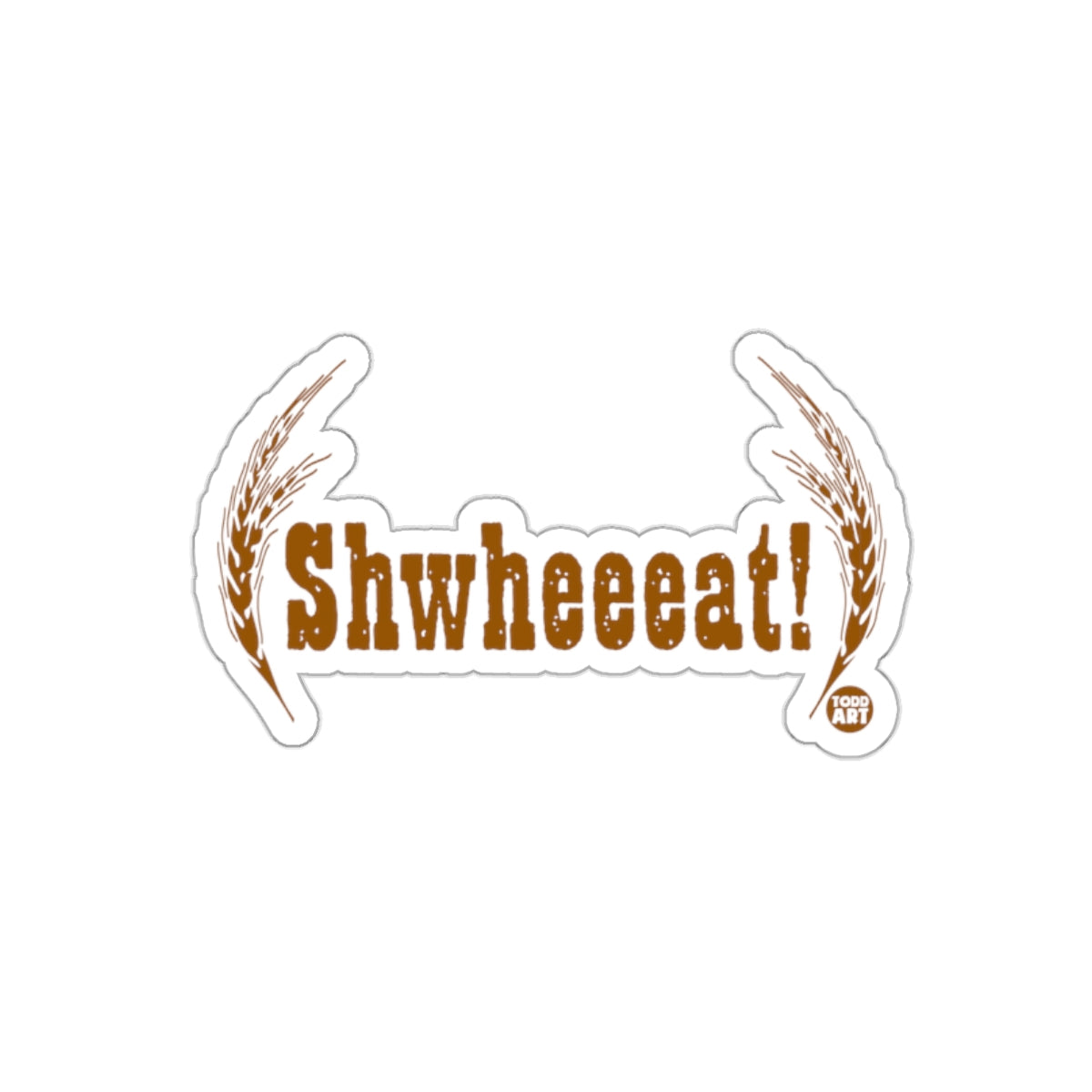 Shwheeeat with Grain Illustration Sticker Product