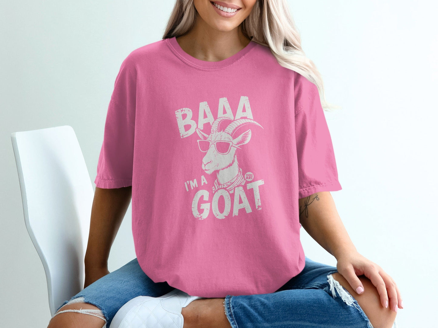 BAAA I'm A Goat Graphic Fun Casual Wear T-Shirt