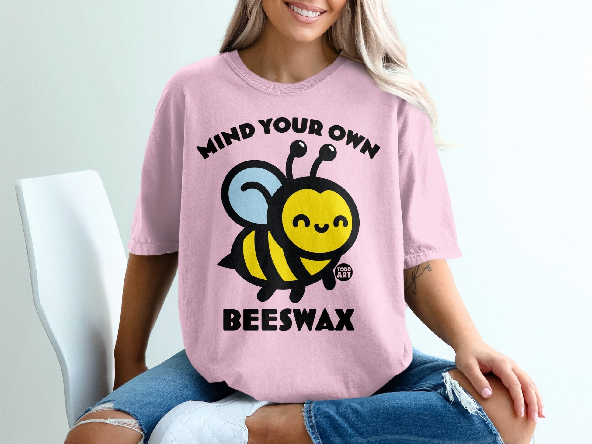 Mind Your Own Beeswax Graphic Tee Shirt
