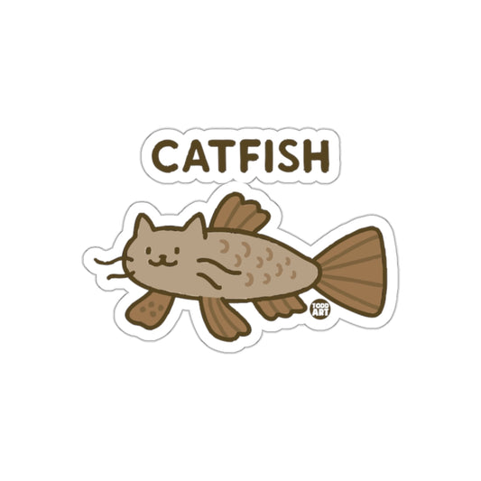 Adorable Catfish Illustration Funny Animal Hybrid Stickers