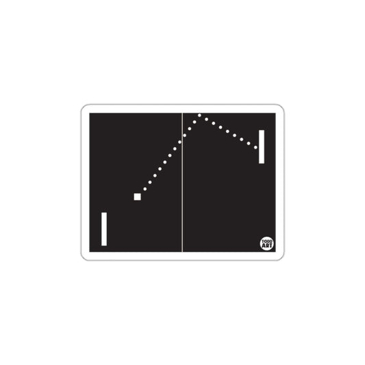 Retro Video Game Pong Inspired Graphic Art Print