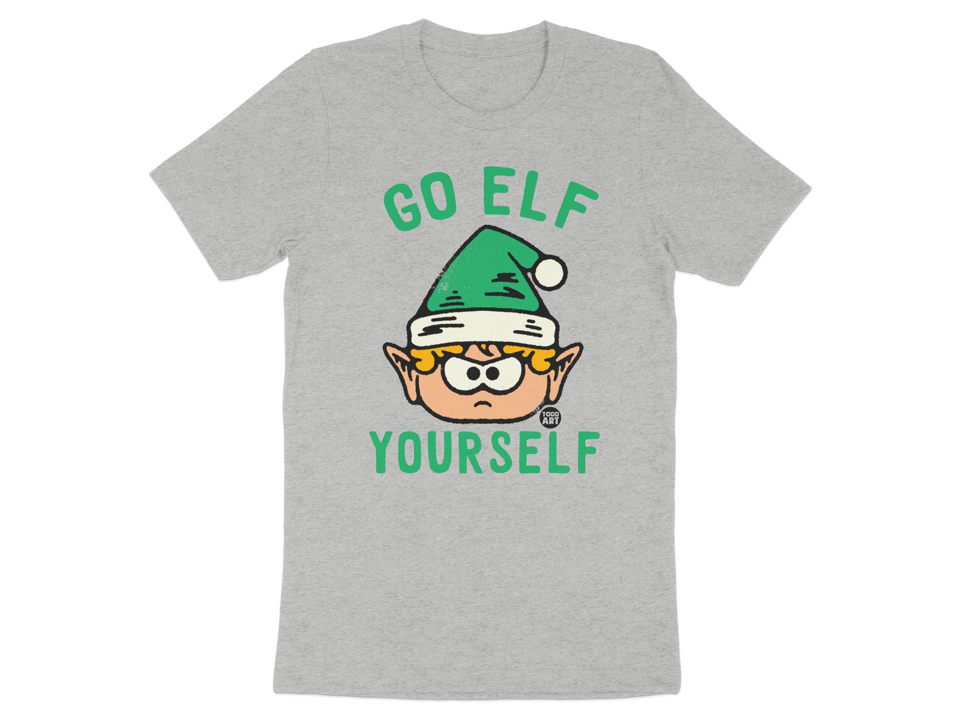 Go Elf Yourself Funny Christmas Graphic T-Shirt