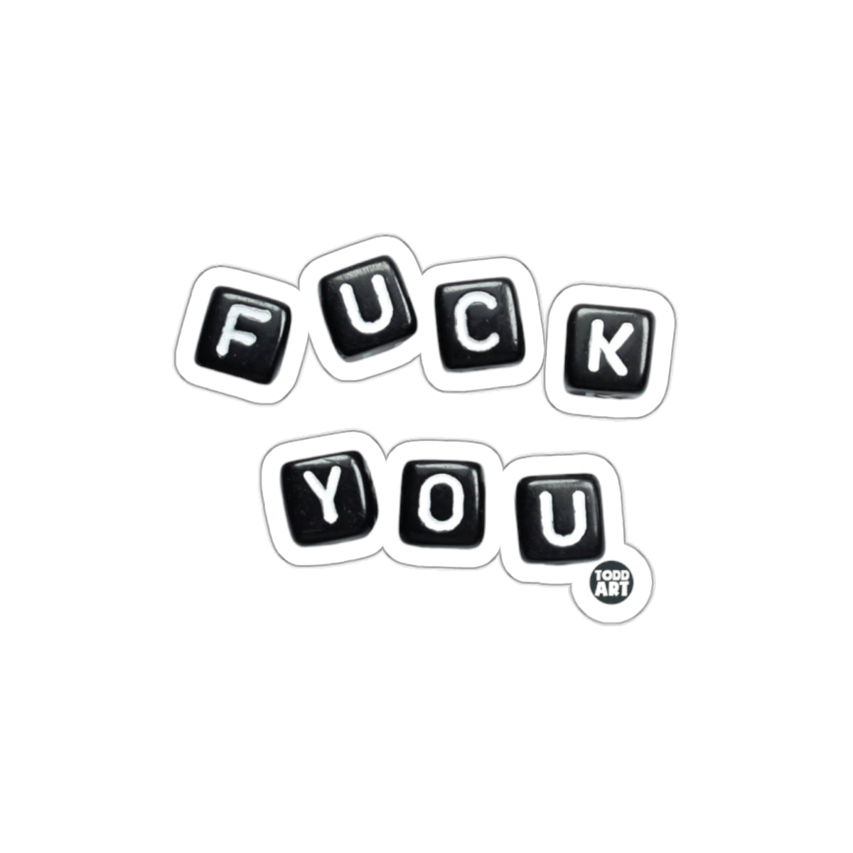 F*** You Keycap Letters Stylish Sticker Product