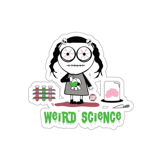 Weird Science Character with Glasses Sticker