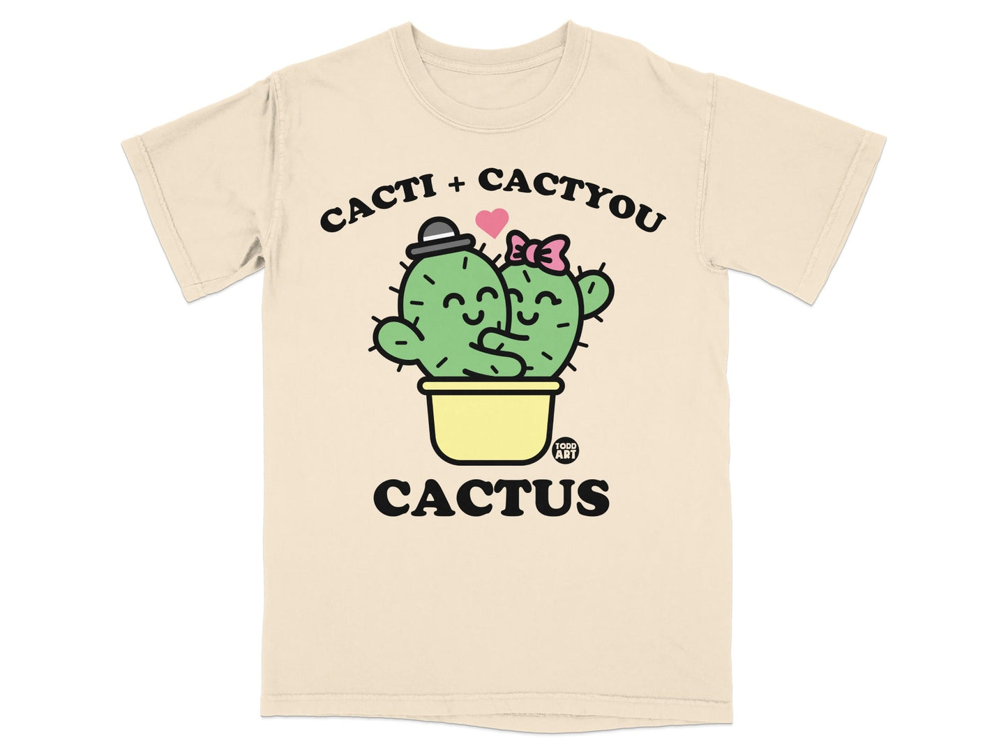 Cacti and Cactyou Cute Cactus Graphic T-Shirt