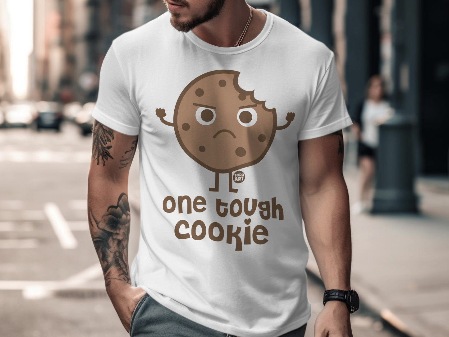 One Tough Cookie Graphic Design T-Shirt