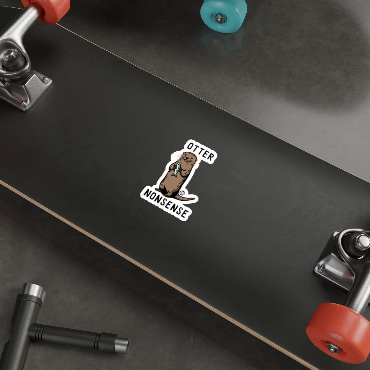 Cartoon Otter Nonsense Skateboard Deck for Fun Rides