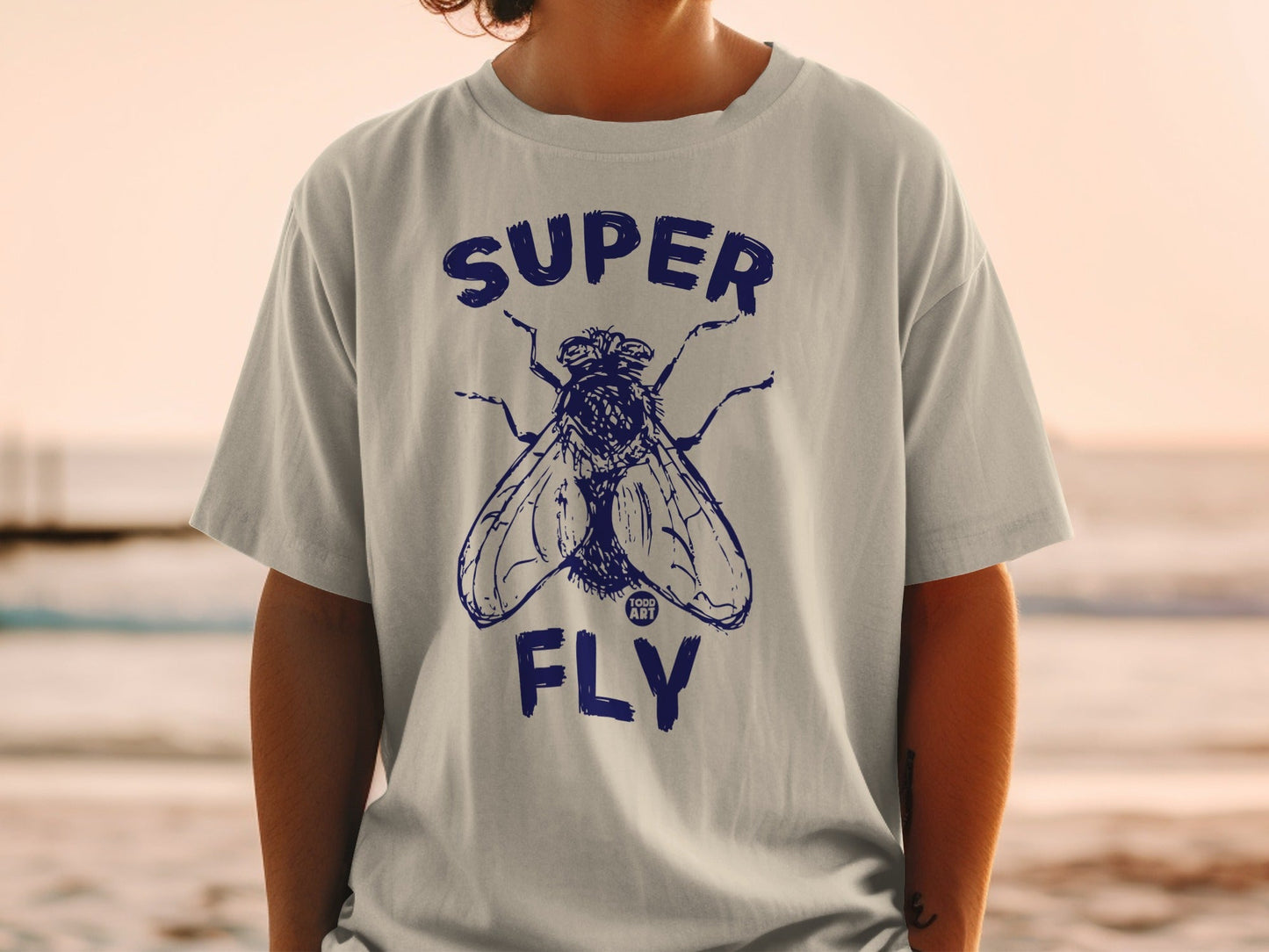 Super Fly Graphic Design Printed T-shirt