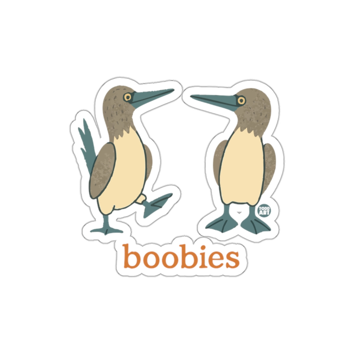 Blue-footed Boobies Design Sticker