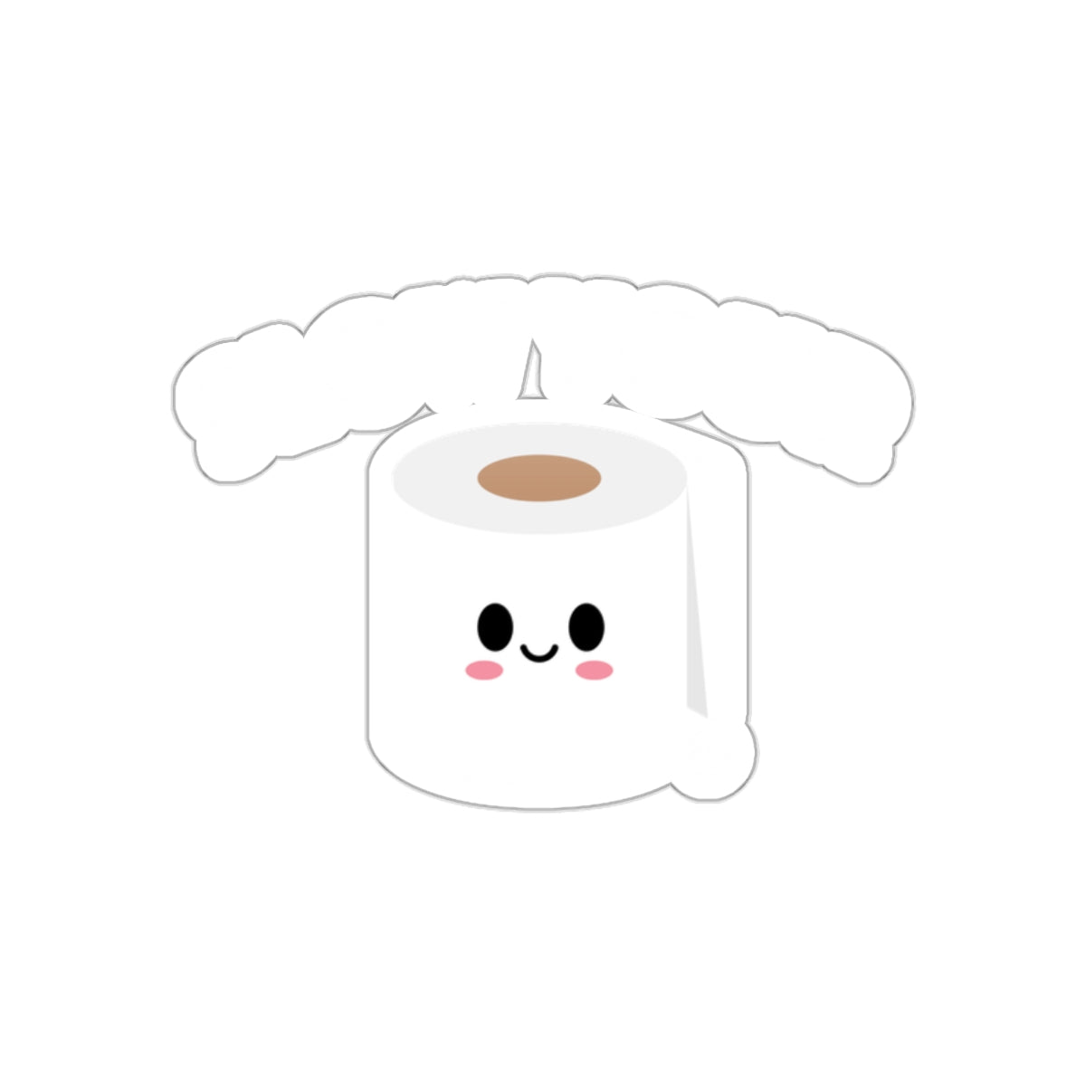 Slow Your Roll Cute Toilet Paper Character Design Stickers