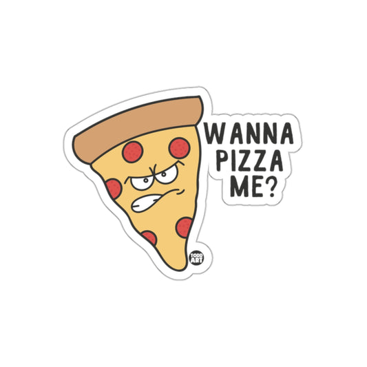 Wanna Pizza Me Funny Food Pun Graphic Novelty Stickers