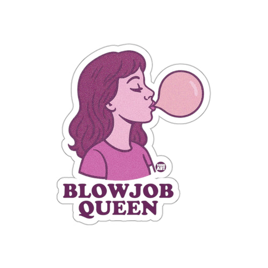 Blowjob Queen Sticker for Fun and Unique Decor